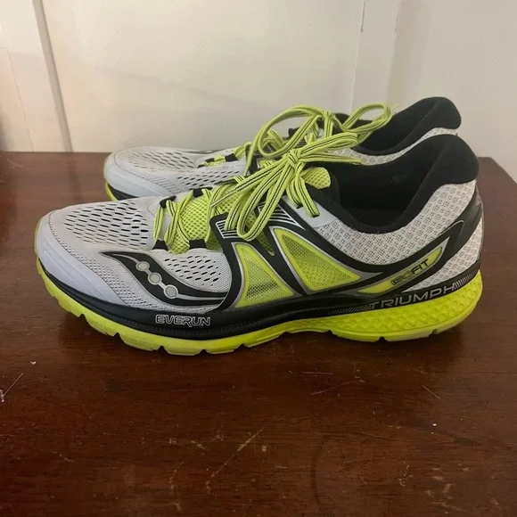 Saucony Triumph ISO 3 Men's US Size 10.5 White/Black/Green excellent condition - Picture 4 of 10